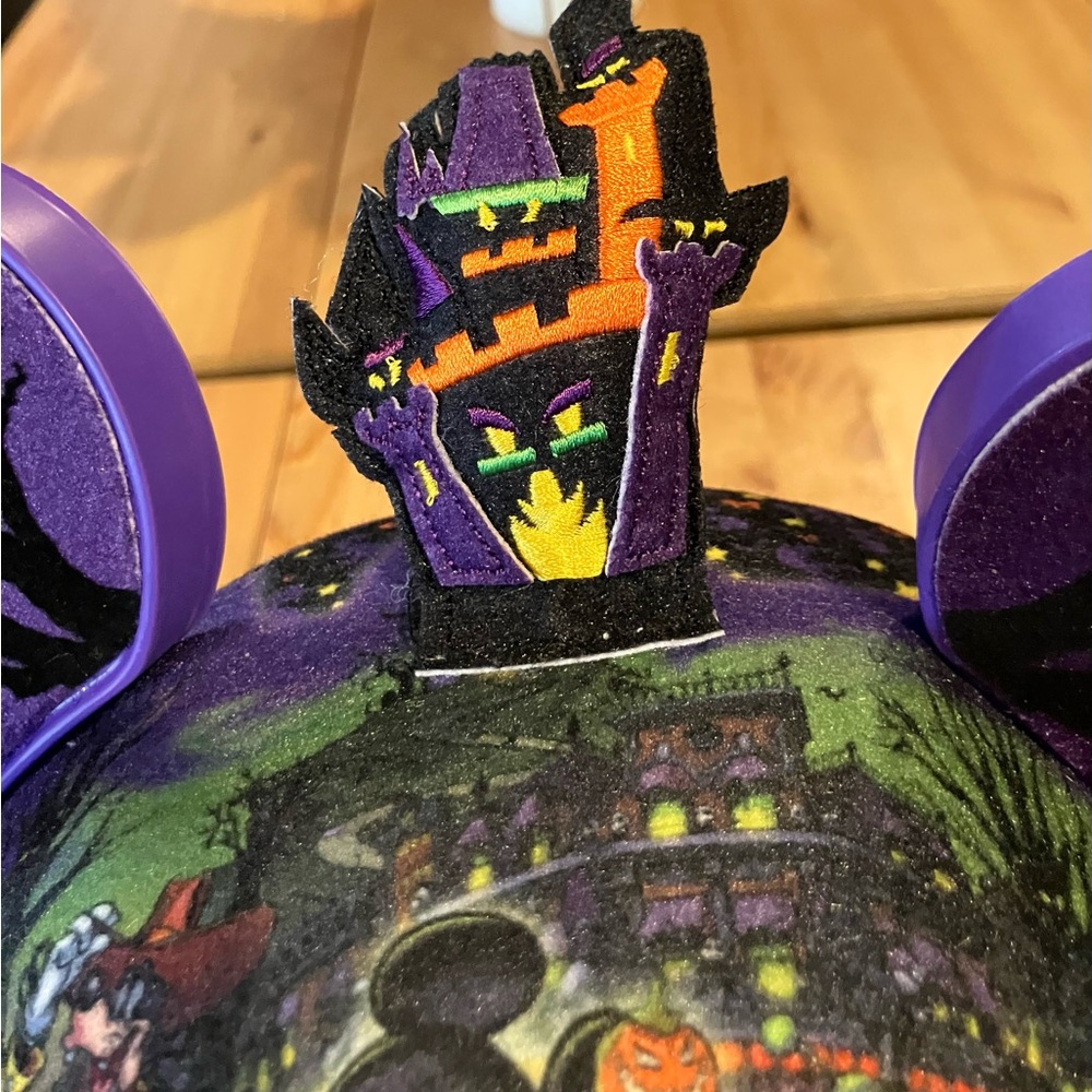 Disney Black and Purple Halloween Mickey Ears Headband - Picture 3 of 8